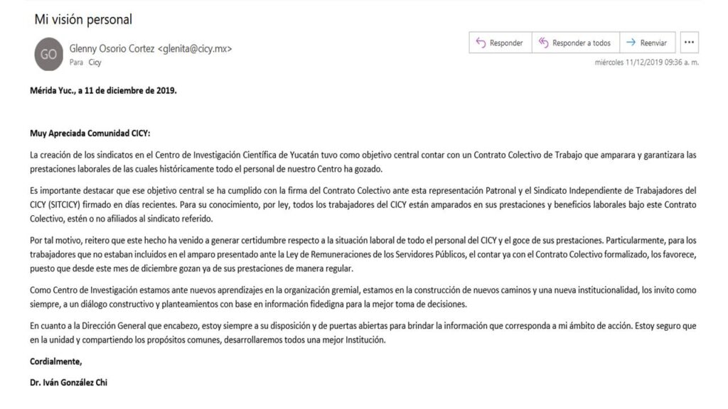 Certidumbre laboral y disposicion al dialogo